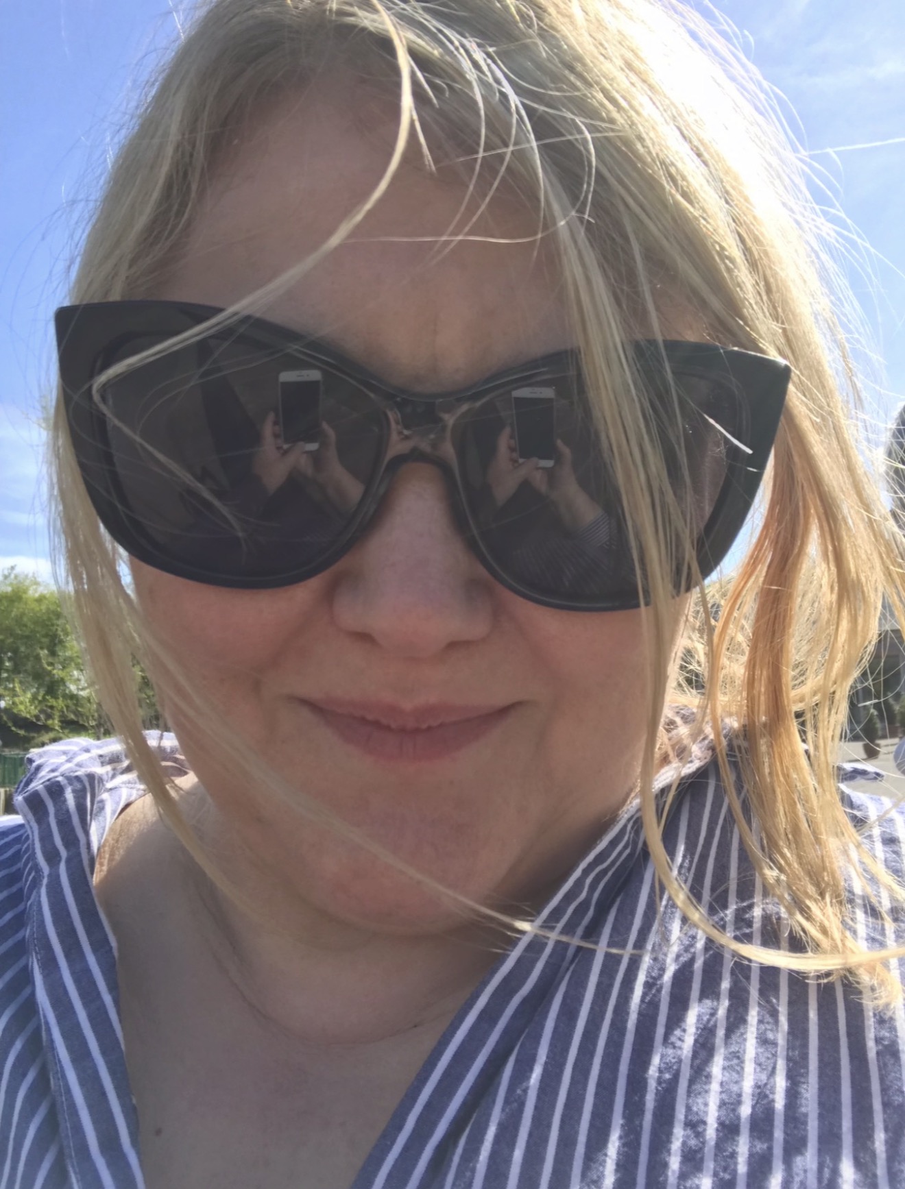 Angela Jackson outdoors wearing sunglasses